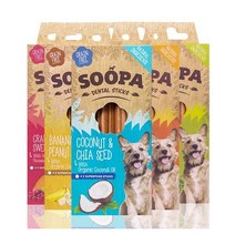 SOOPA 수파 영국 수입 비건 애견 건강간식 그레인 프리 100% 식물성 야채 덴탈스틱, 덴탈스틱 케일&사과 100g