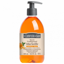 LE COMPTOIR DU BAIN 르꽁뜨와르뒤뱅 트래디셔널 마르세유 만다린 세이지 비누 500ml, 1개