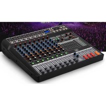 전문가용 오디오 튜닝기 디제잉 무대 USB 앰프 믹싱기, 프로페셔널 12채널 믹서