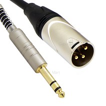 케이블마트 국산 고급형 오디오케이블 젠더 XLR TRS RCA 앰프 믹서기 마이크선, 5m, HA26 ST5.5/숫-캐논/숫