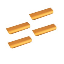 가구손잡이 히든 서랍 붙박이장 싱크대 플랩 손잡이 전면고정, 03. 플랩손잡이 골드- 대 (4개입)
