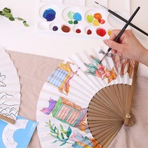 민속촌 인사동 전통 민화그림 합죽선 부채 만들기 3인 복지관 기념관 양로원 박물관