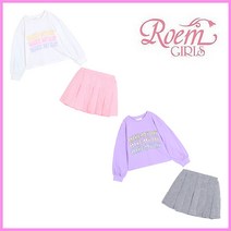 로엠걸즈 [ 주문폭주 상품++ 티셔츠+주름 스커트 상하복 세트 판매 1위++ ] 캐쥬얼 스쿨룩 귀여운 코디 완성! 요즘 유행하는 옷이 세트로?!