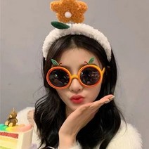 제주 감귤 귤 선글라스 안경 여자 과일 인싸 패션 여성 썬글라스