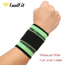 CoolFit 지원 1PCS 스포츠 보호 장비 권투 핸드 랩 역도 붕대 팔찌, [02] L, [01] Type A-1PCS Green