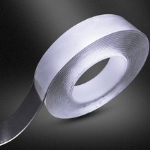 화장실문턱 문지방 욕실 문틀 135m 양면 테이프 나노 tracsless 테이프 투명, 20mm, 분명한, 5m