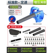 고출력 송풍기 220v 강력 산업용 먼지제거 낙엽정리, [스탠다드핏] 1600W-정속+26종세트 [CRT]