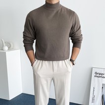 데일트 남자 반목 반폴라 니트