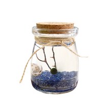 세남자바스켓 푸딩병 국산 마리모 DIY세트, 파란 자갈