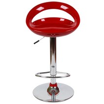 베스트렉 가이아 발걸이형 홈바의자 아일랜드식탁의자 바텐의자, 레드, 1개