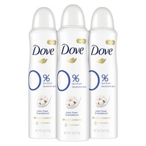 Dove 도브 알루미늄 프리 데오드란트 스프레이 코튼 플라워 앤 샌달우드 48시간 지속 113g 3개, 기본