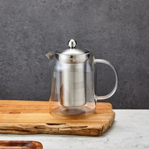 [모던하우스] 마이카페 스텐필터 내열유리 티팟 2 size, 750ml