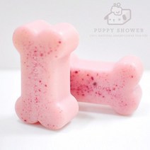 정품 강아지 PUPPYSHOWR퍼피샤워 애견용 천연샴푸 바 딸기 시어버터비타민C 촉촉케어, 1개