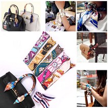 쁘띠 스카프 가방 손잡이 30종 실크 반다나 가방끈