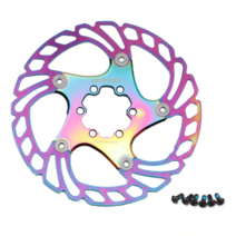 IIIPRO 산악 자전거 디스크 브레이크 레인보우 무지개 로터 플로팅 DH 초경량 160mm MTB 도로 BMX 로터 볼트 포함