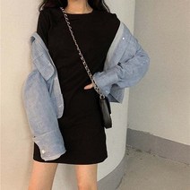 66 빅사이즈 편안한 원피스 77 88 5컬러 파스텔 베이직 미니원피스 LKO410