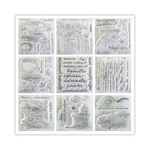 프랑스어 투명 클리어 스탬프 DIY 스크랩북/카드 만들기/어린이 크리스마스 재미 장식 용품, all 10 pcs