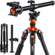 K&F 컨셉트 78인치 DSLR 카메라 삼각대 마그네슘합금 회전가능 멀티앵글 거치대, K234A7+BH-28L+Extension Arm
