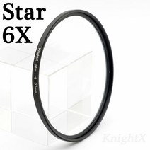 카메라 렌즈 필터 Knightx 스타 라인 52mm 55mm 58mm 67mm 77mm canon eos sony nikon d3300 400d 18-135 d5100, 스타 6X 필터