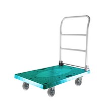 무소음 바퀴 접이식 사각대차 카트 구르마 핸드카트, 소형 (600x400), 초록