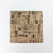 김밥 햄버거 샌드위치 포장 식품지 노루지 KP 기성 영문 27x27cm 1000장, 단품, 단품