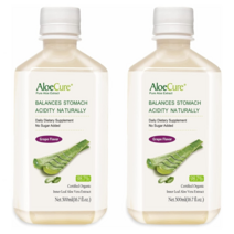 알로에큐어 98.7% 오가닉 알로에베라 추출물 무설탕 포도맛 500ml 2개 음료 주스 AloeCure Pure Aloe Vera Juice Grape, 상세내용참조, 없음, 없음