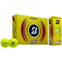 브리지스톤 2023 e6 퍼스널라이즈드 옐로우 골프공 P182679@옐로우, #1-#4, 12-볼 팩