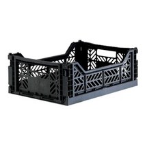 아이카사 폴딩박스 M black 블랙 수납박스 수납바구니 수납함 정리함