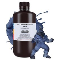 ELEGOO ABS-Like 2.0 3D 프린터 포토폴리머 레진, 1kg 스모키 블랙