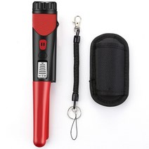 금속탐지기 휴대용 금속 탐지기 led 스마트 디지털 디스플레이 휴대용 금속 탐지기 방수, 빨간색, 1개
