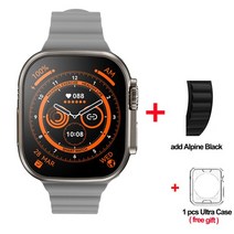 2Pcs/3Pcs/4Pcs ZD8 울트라 맥스 스마트 워치 2.08 "망막 스크린 시리즈 8 49mm 티타늄 합금 NFC ECG, 13 add Alpine Black_02 3 PCS