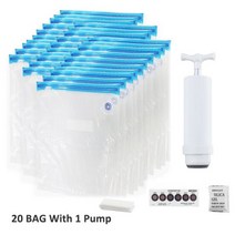 3D 프린터 필라멘트 보관 백 PLA 진공 밀봉 백 건조기 안전 유지 습도 방지 건조, 30 BAG With 1 Pump