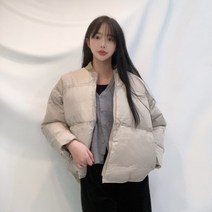 VANANA2 겨울 라운드넥 웰론 숏 패딩