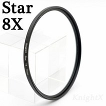 KnightX-타 라인 카메라 렌즈 필터 52MM 55MM 58MM 67MM 77MM 캐논 eos 소니 니콘 d3300 400d 18-135 d5100 사진, Star 8X filter_58mm