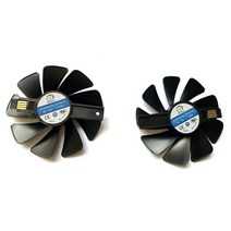 쿨러 팬용 CF1015H12D DC12V RX 580 GPU 팬 95mm 사파이어 니트로 RX480 8G 470 4G GDDR5 RX570 / D5 교, 04 2PCS NO LED