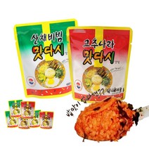 맛다시 군대비빔장 전투식량 캠핑 볶음고추장 고추나라 산채비빔 만능소스 6개 만능장, 고추나라 맛다시 90g 6개