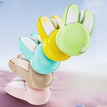 만화 무선 귀여운 토끼 디자인 무음 마우스, 핑크, 그린