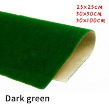 1pc 잔디 종이 인공 잔디 카펫 짚 매트 DIY 모델 소재 거짓 풍경 매트 정원 레이아웃 잔디 장식 액세서리, Dark Green-25x25cm_1