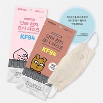 카카오 어피치 닥터한지 브이에스 마스크 KF94 30매 비말차단 황사, one