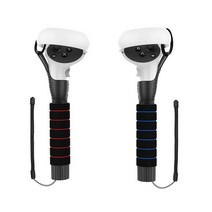 VR게임기 VR기기 VR추천VR 게이밍 롱 스틱 광선검 핸들 확장 그립 오큘러스 퀘스트 2 또는 리프트 S 컨트, 한개옵션1, 01 green