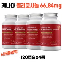 원데이코어 캐나다 폴리코사놀 66.84mg 120캡슐 4통 신세계백화점 1만원상품권 수량별증정