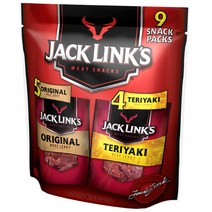Jack Link의 육포 오리지널 데리야키 육포 단백질 13g 무지방 94% 무첨가 MSG