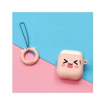 고양이 에어팟 실리콘 케이스(핑크)/ 이어폰케이스