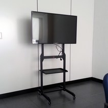 HTH-1600 블랙 (기본형 /선반형) 이동형TV장식장 TV거치대 -한일장식장 -국내생산- 전기종TV설치가능, HTH-1600 기본형