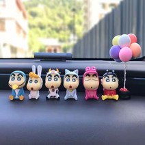 진양오픈마켓 차량용장식 피규어 세트, 짱구6ea + 풍선 세트