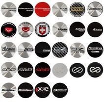 휠스티커 자동차튜닝45MM 자동차 휠 센터 캡 엠블럼 스티커 4 개/묶음 OZ RACKING RAYS VOLK ADVAN VOSSEN, 05 5