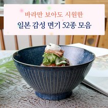 일본 도자기 면기 모음 52종/우동기 라면기, 42_아오센 소면기, 1개