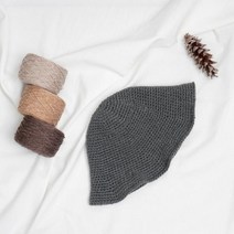 [바보사랑] 코바늘 키트 - 폴딩 버킷햇 모자 뜨기, 컬러(2볼):토마토, 상세 설명 참조