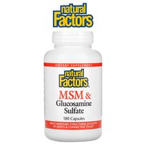 네추럴팩터스 MSM 글루코사민 180캡슐 Methylsulfonylmethane 옵티msm
