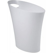 umbra 스리무고미 상자 타원형 뚜껑없이 페르 휴지통 더스트 박스 화이트 7.5L 스키니칸 2082610661, 1
